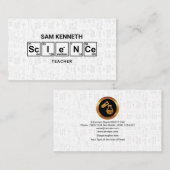 グランジな科学化学要素の数学の方式 名刺 (正面/裏面)