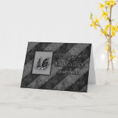 グランジな第16誕生日-孫- カード (黄色い花)