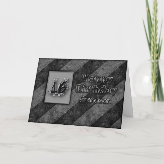 グランジな第16誕生日-孫- カード (正面)