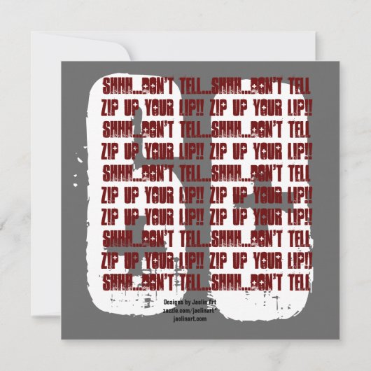 グランジな第60誕生日赤くおよび黒いW204を驚かして下さい 招待状 (裏面)