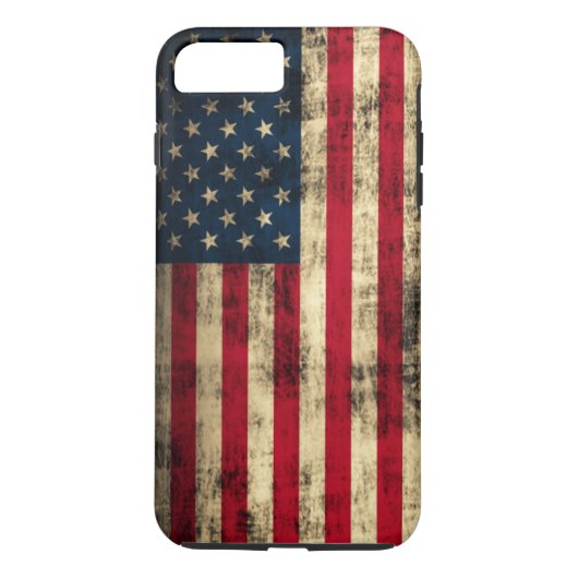 グランジな米国旗 Case-Mate iPhoneケース (裏面)