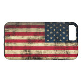 グランジな米国旗 Case-Mate iPhoneケース (裏面(横))