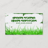 グランジな緑場面 名刺 (裏面)