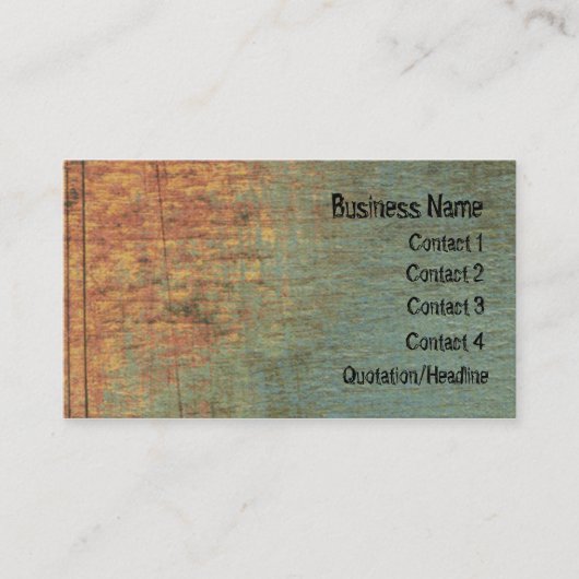 グランジな織り目加工の芸術のウェブサイトの名刺 名刺 (正面)