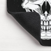 グランジな背景の恐い笑ったスカル マウスパッド (コーナー)