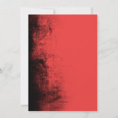 グランジな背景の誕生会の数 招待状 (裏面)