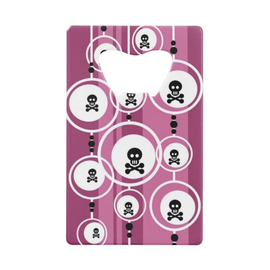 グランジな背景 クレジットカード栓抜き (正面)