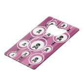 グランジな背景 クレジットカード栓抜き (正面アングル)