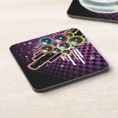 グランジな背景 コースター (左側)