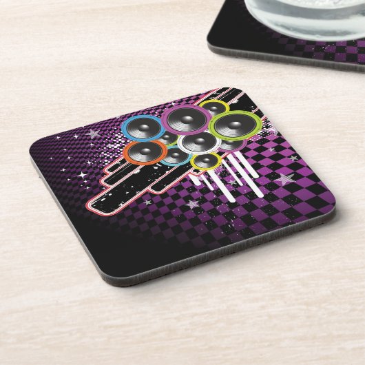 グランジな背景 コースター (左側)