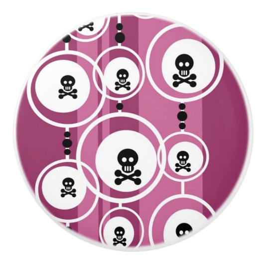 グランジな背景 セラミックノブ (正面)