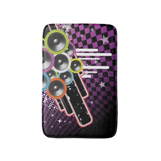 グランジな背景 バスマット (正面縦)