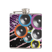 グランジな背景 フラスク (正面)