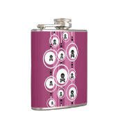 グランジな背景 フラスク (右)