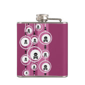 グランジな背景 フラスク (裏面)