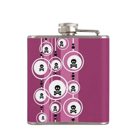 グランジな背景 フラスク (裏面)