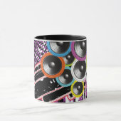 グランジな背景 マグカップ (中央)