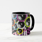 グランジな背景 マグカップ (正面右)