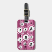 グランジな背景 ラゲッジタグ (正面縦)