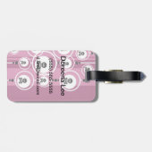 グランジな背景 ラゲッジタグ (裏面横)