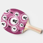 グランジな背景 卓球ラケット (横)