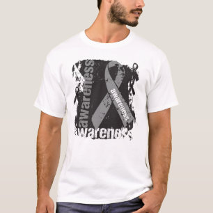 グランジな脳腫瘍の認識度 Tシャツ