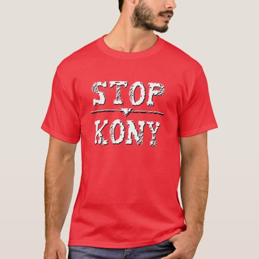 グランジな腐食停止KONY Tシャツ (正面)