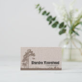 グランジな自然のセラピストの名刺 名刺 (スタンド正面)