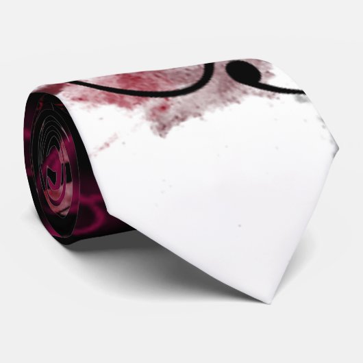 グランジな花柄 ネクタイ (ロール)