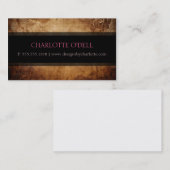 グランジな花柄 名刺 (正面/裏面)