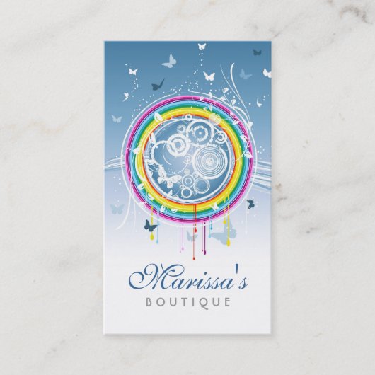 グランジな蝶名刺 名刺 (正面)