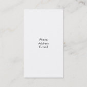 グランジな赤のボランティア 名刺 (裏面)