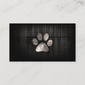 グランジな足のプリント 名刺 (裏面)