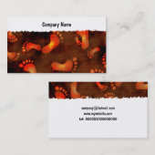 グランジな足跡 名刺 (正面/裏面)