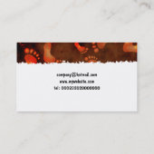 グランジな足跡 名刺 (裏面)