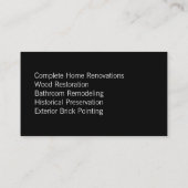 グランジな道の名刺 名刺 (裏面)