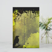 グランジな都市カラス 便箋 (スタンド正面)