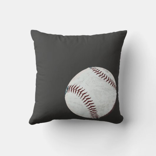 グランジな野球の球の枕 クッション (裏面)