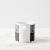 グランジな金属の背景 エスプレッソカップ (裏面)