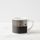 グランジな金属の背景 エスプレッソカップ (右)