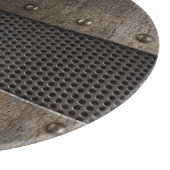 グランジな金属の背景 カッティングボード (角)