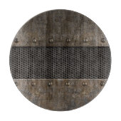 グランジな金属の背景 カッティングボード (正面)