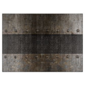 グランジな金属の背景 カッティングボード (正面)