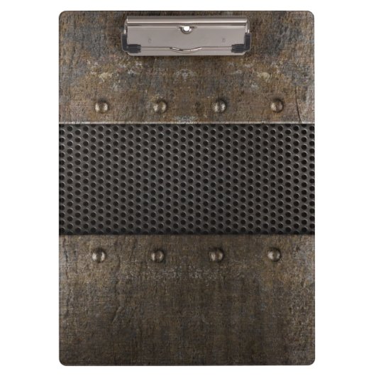グランジな金属の背景 クリップボード (正面)