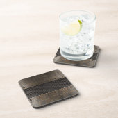 グランジな金属の背景 コースター (右側)