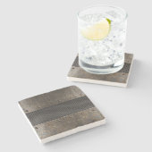 グランジな金属の背景 ストーンコースター (横)