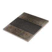 グランジな金属の背景 タイル (側面)