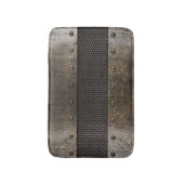 グランジな金属の背景 バスマット (正面縦)