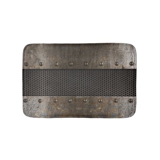 グランジな金属の背景 バスマット (正面)