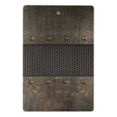 グランジな金属の背景 ミニクリップボード (裏面)